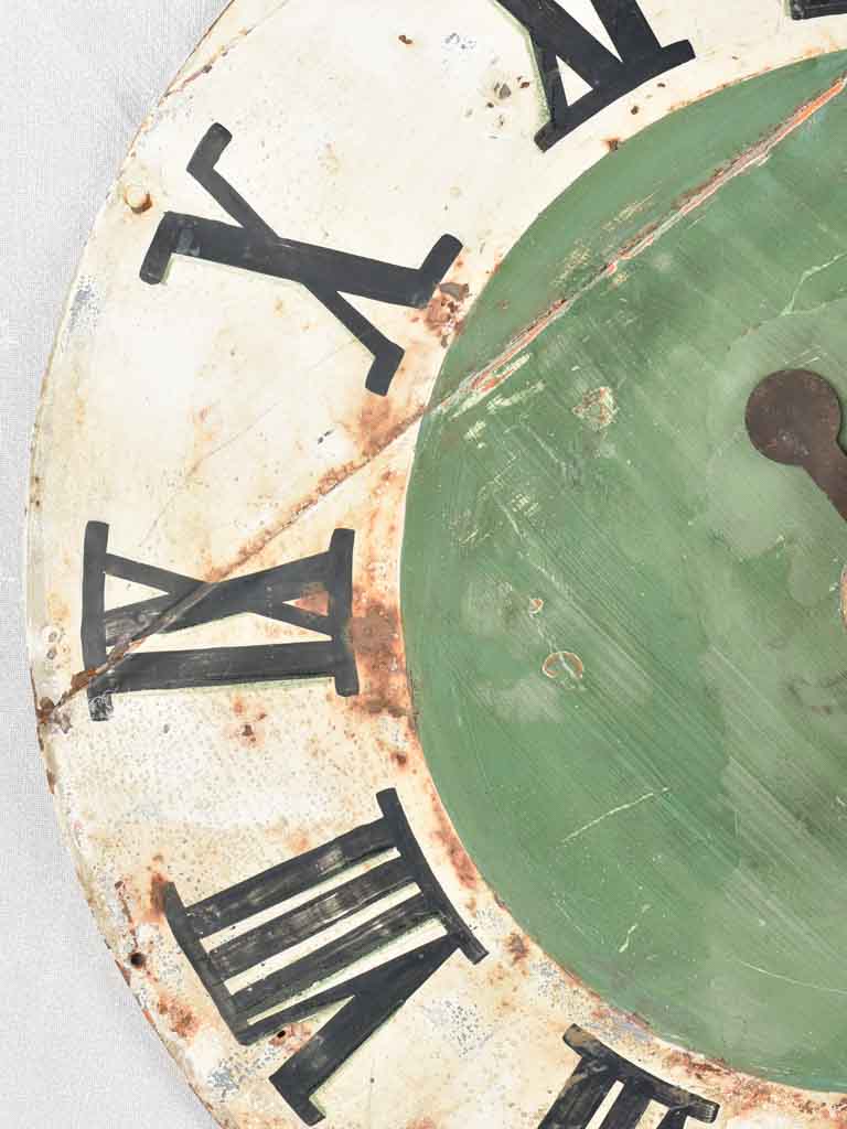 Large rustic French clock 32¼"