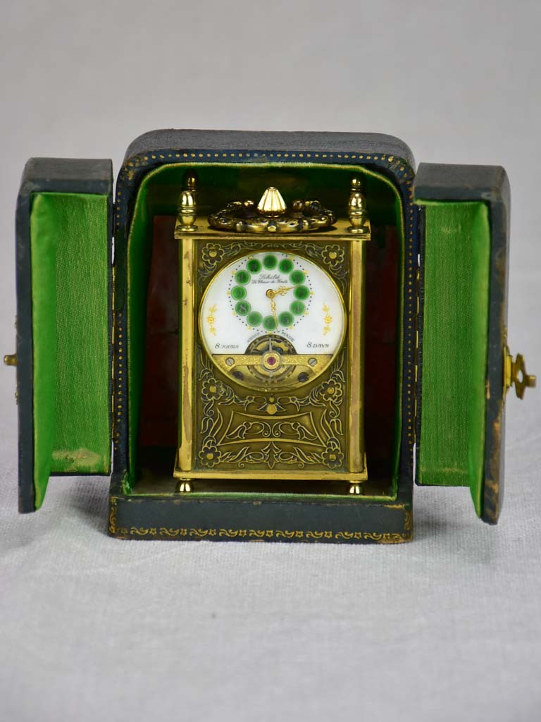 Small early twentieth century swiss Schild clock 3½"