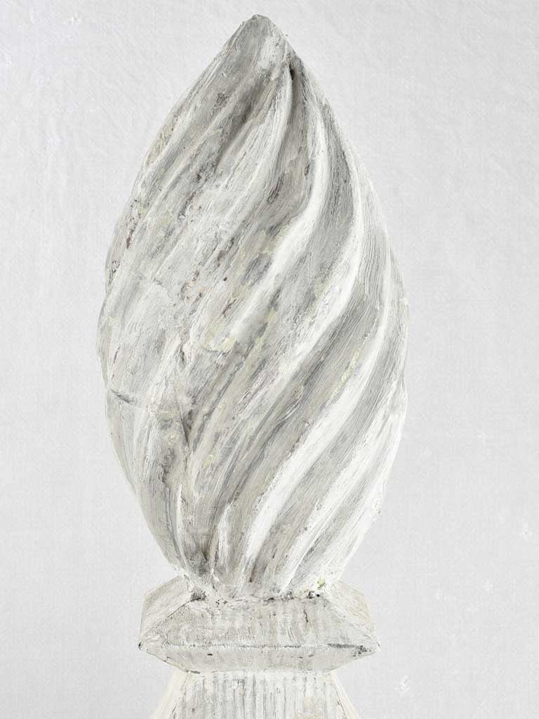 Very large pair of finials - papier mâché 38½"