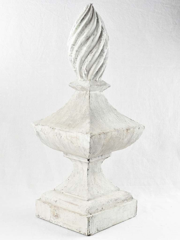 Very large pair of finials - papier mâché 38½"