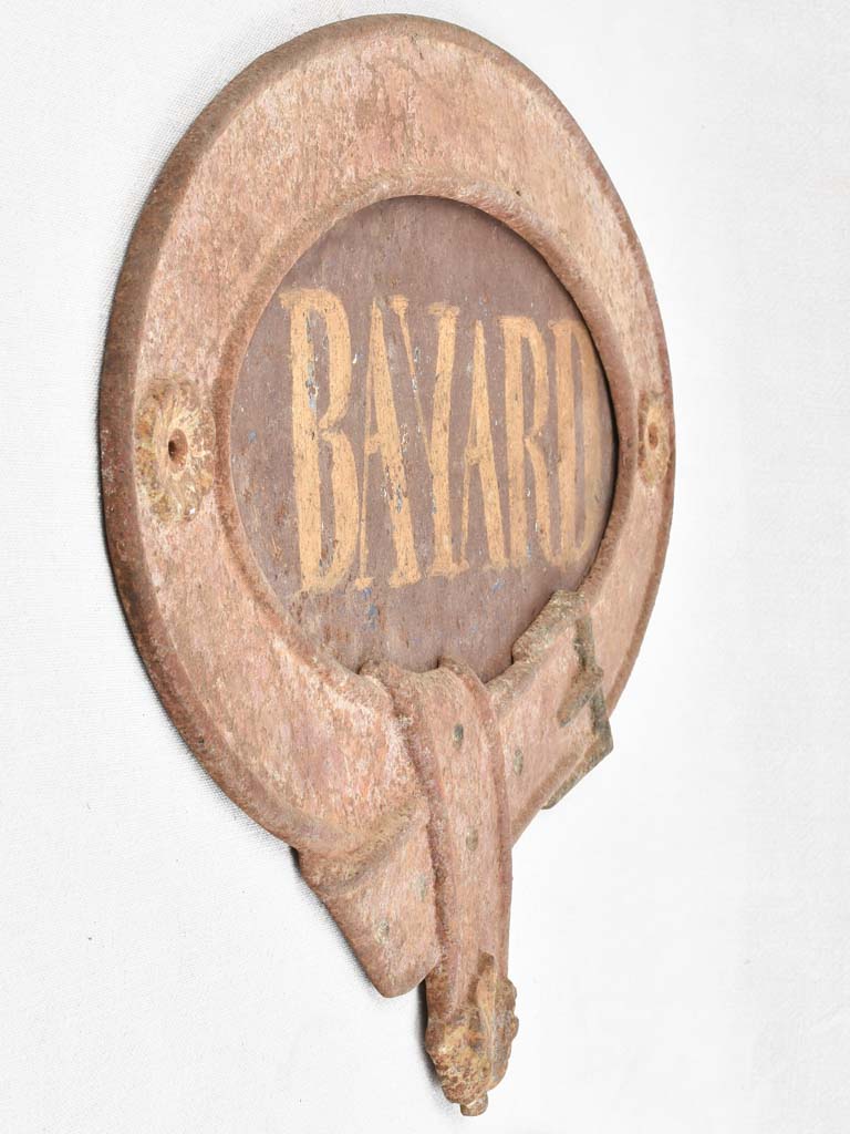 2 horse name plates - Bayard & Favori  21¼"