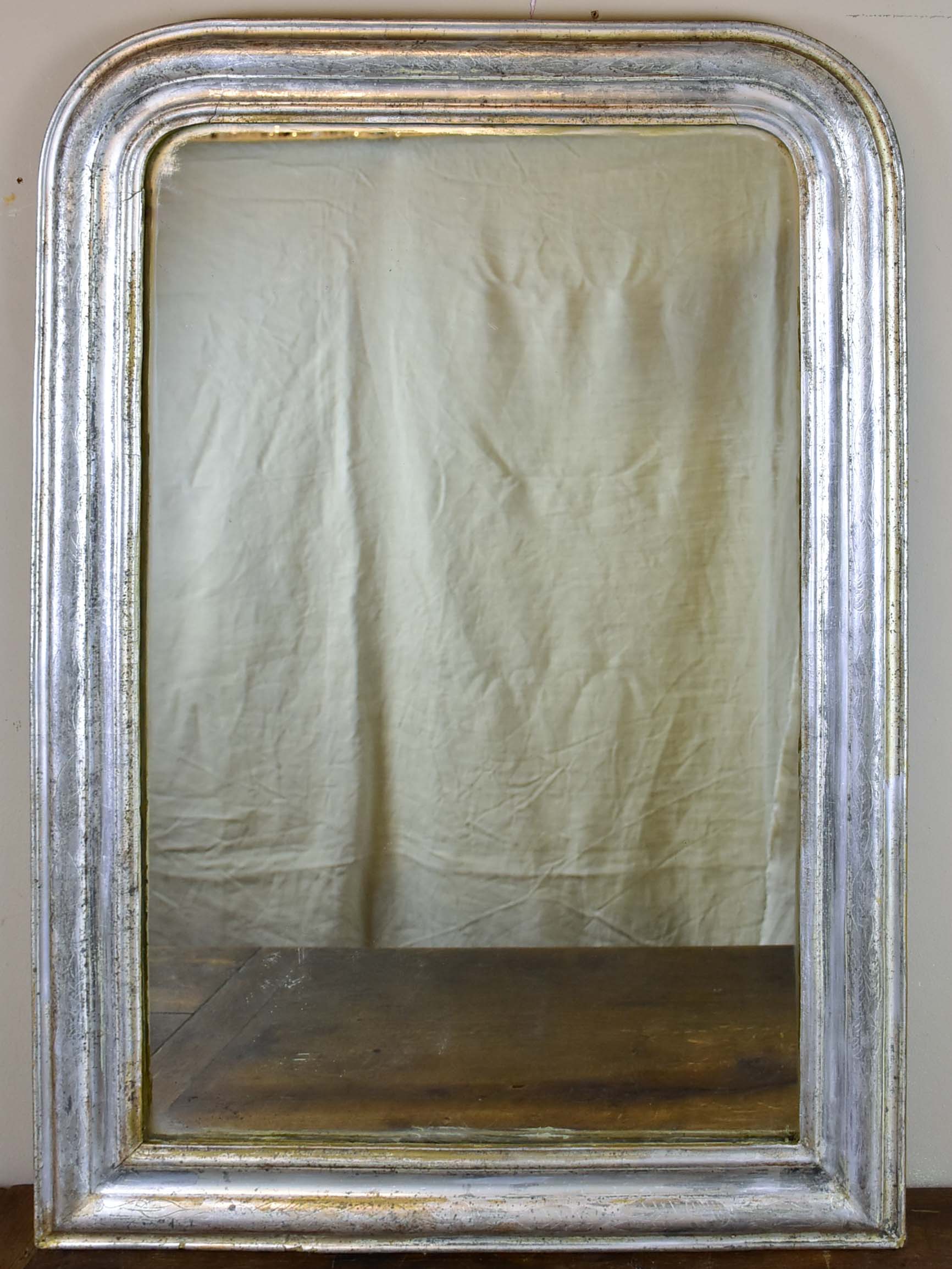 19th Century Louis Philippe mirror with silver frame