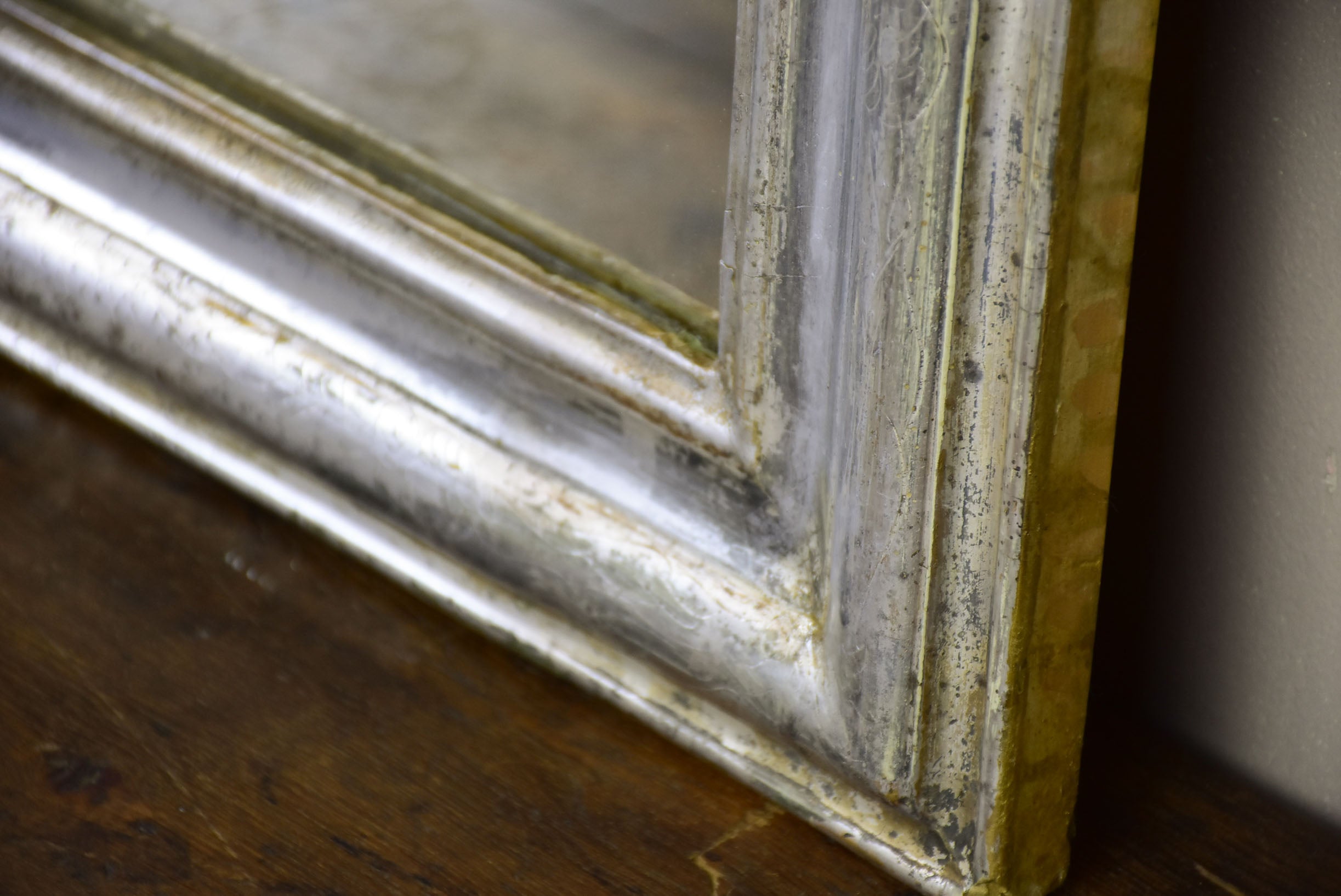 19th Century Louis Philippe mirror with silver frame