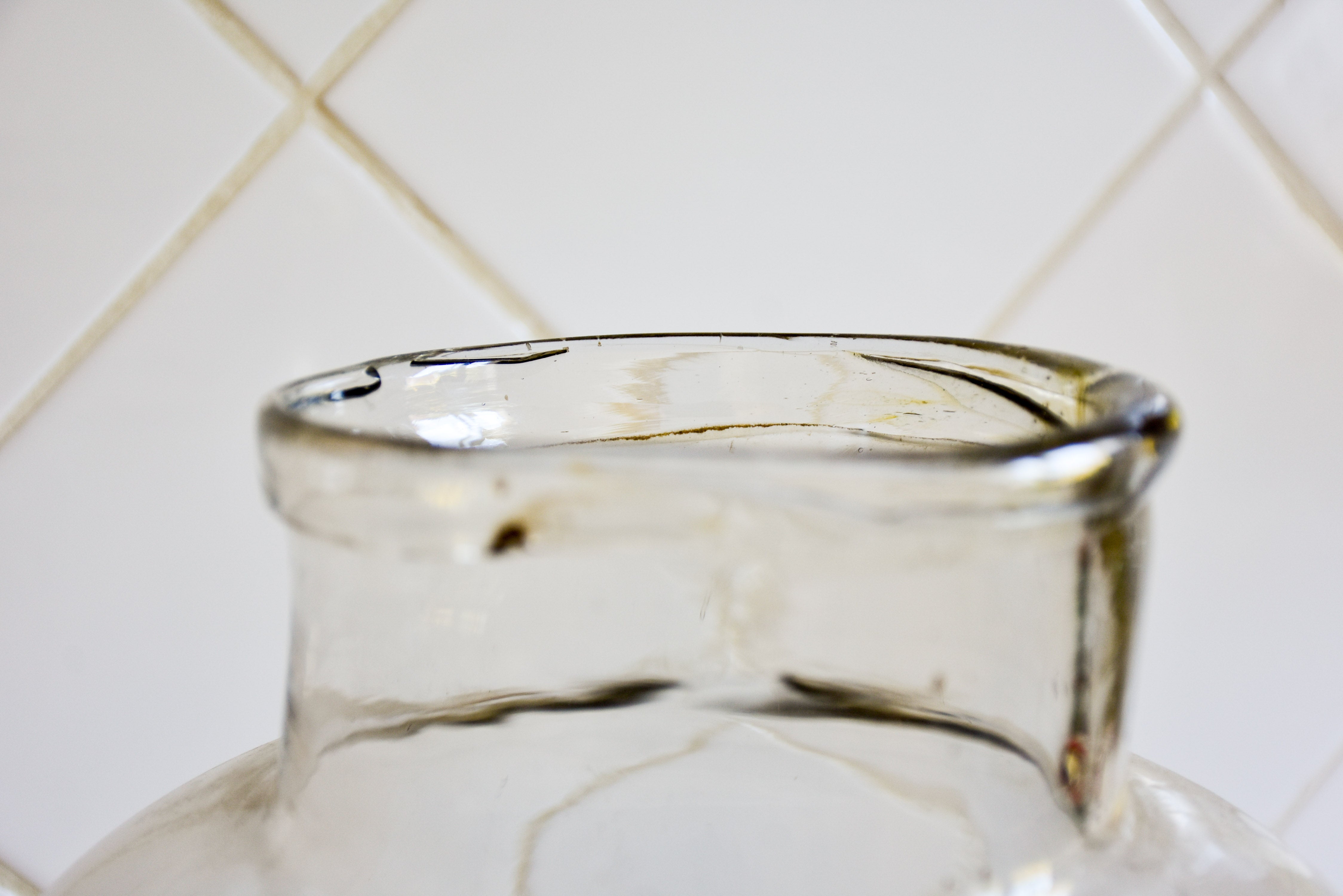 Collection of three very large vintage glass jars