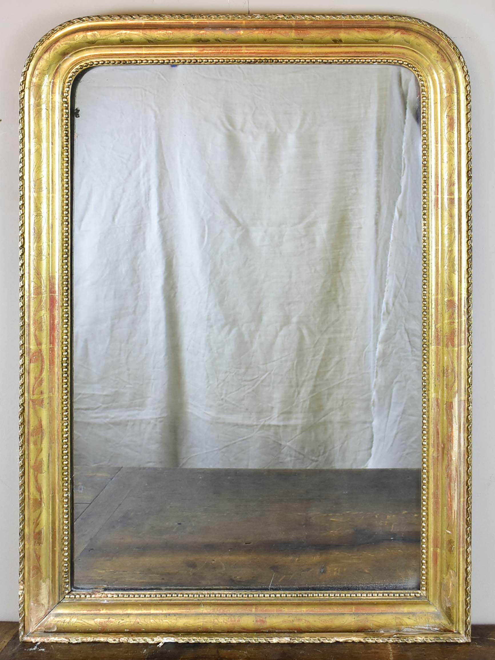 Gilded French Louis Philippe mirror - 19th Century