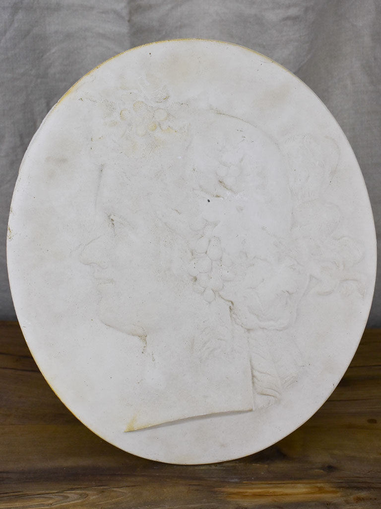 Antique French plaster medallion