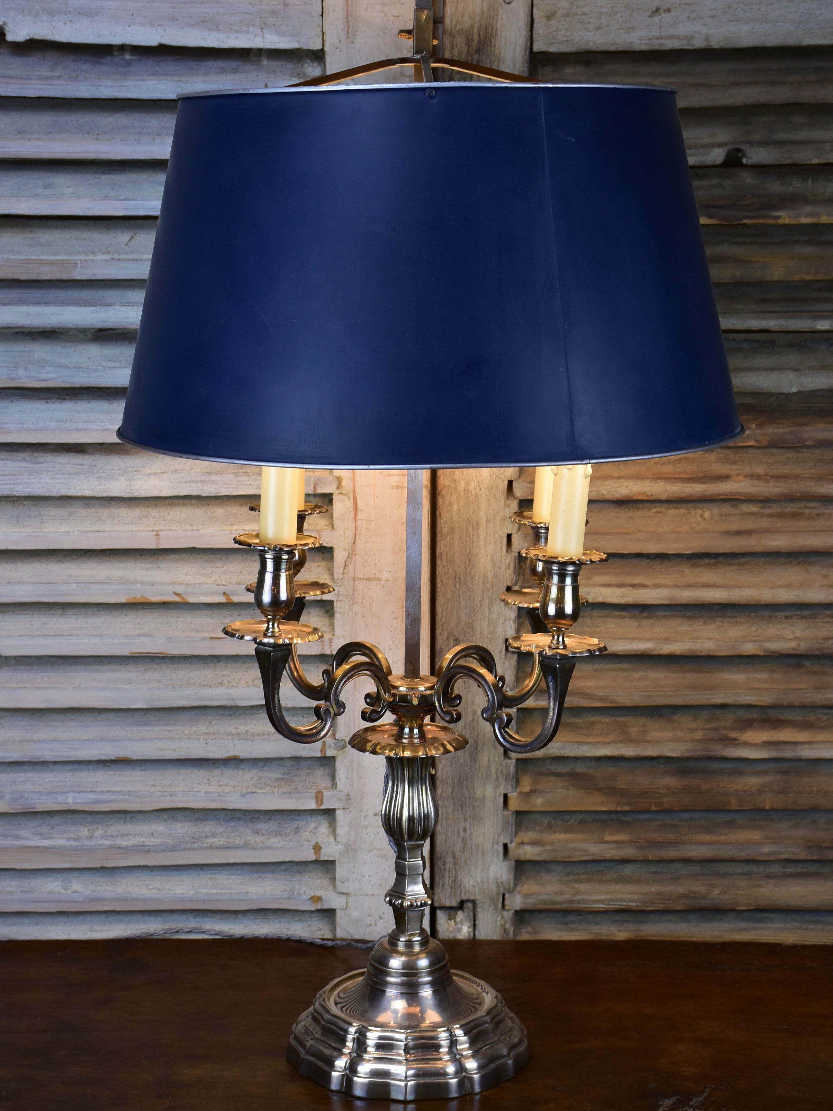 Vintage French table lamp, adjustable