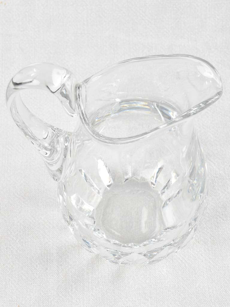 Baccarat pitcher with 8 glasses