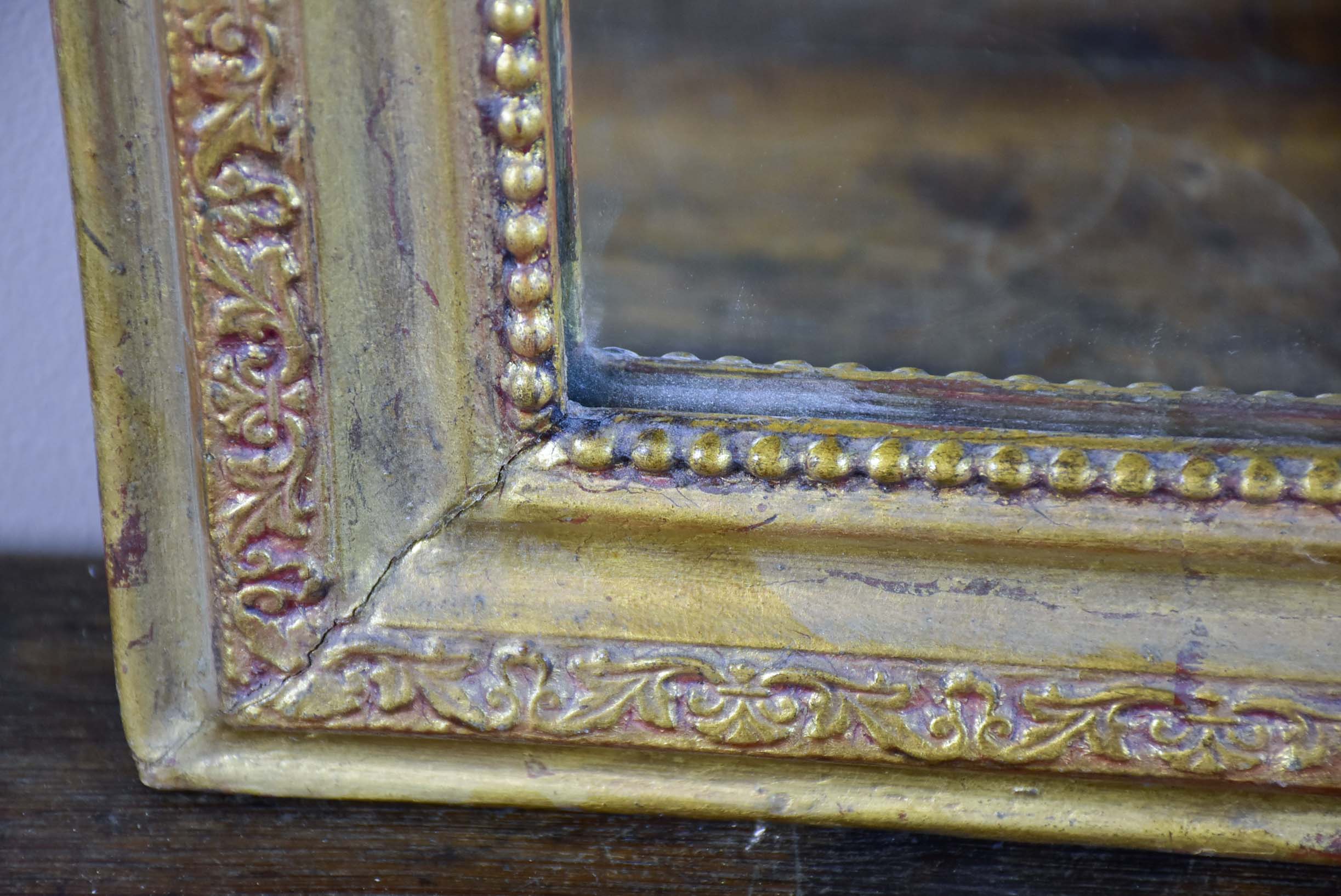 Small gold Louis Philippe mirror - 19th Century