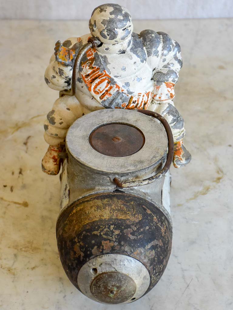 Early 20th Century French Michelin man air compressor