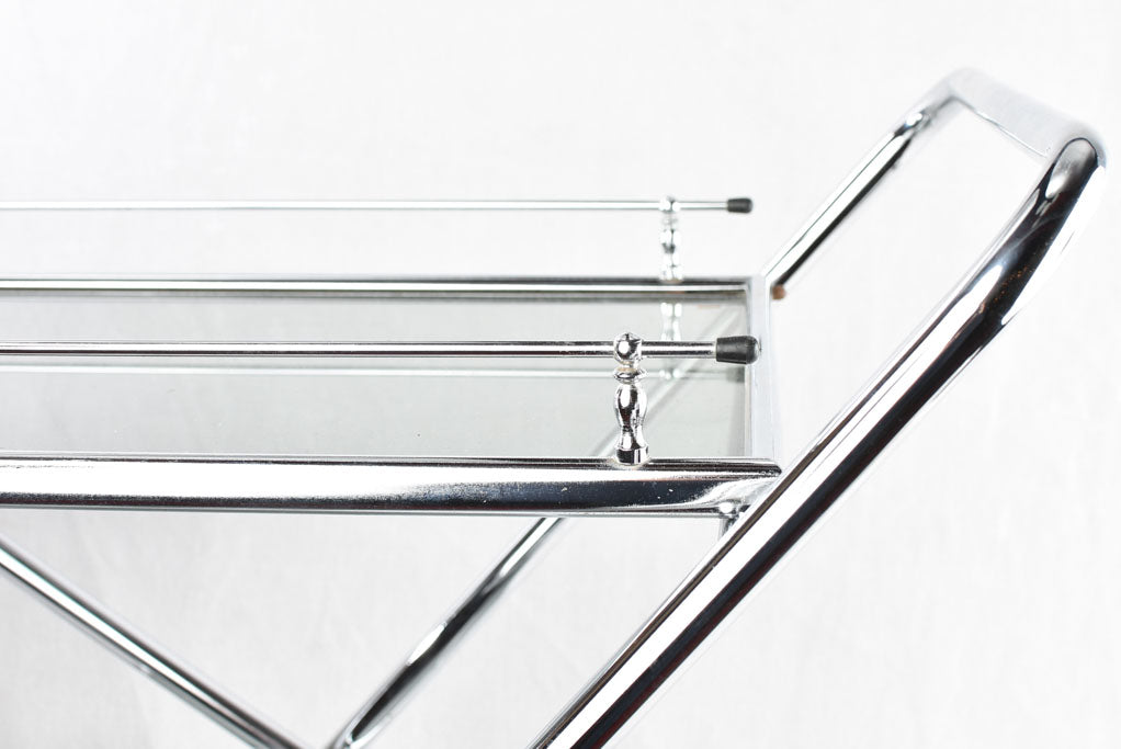 Vintage French bar cart - chrome