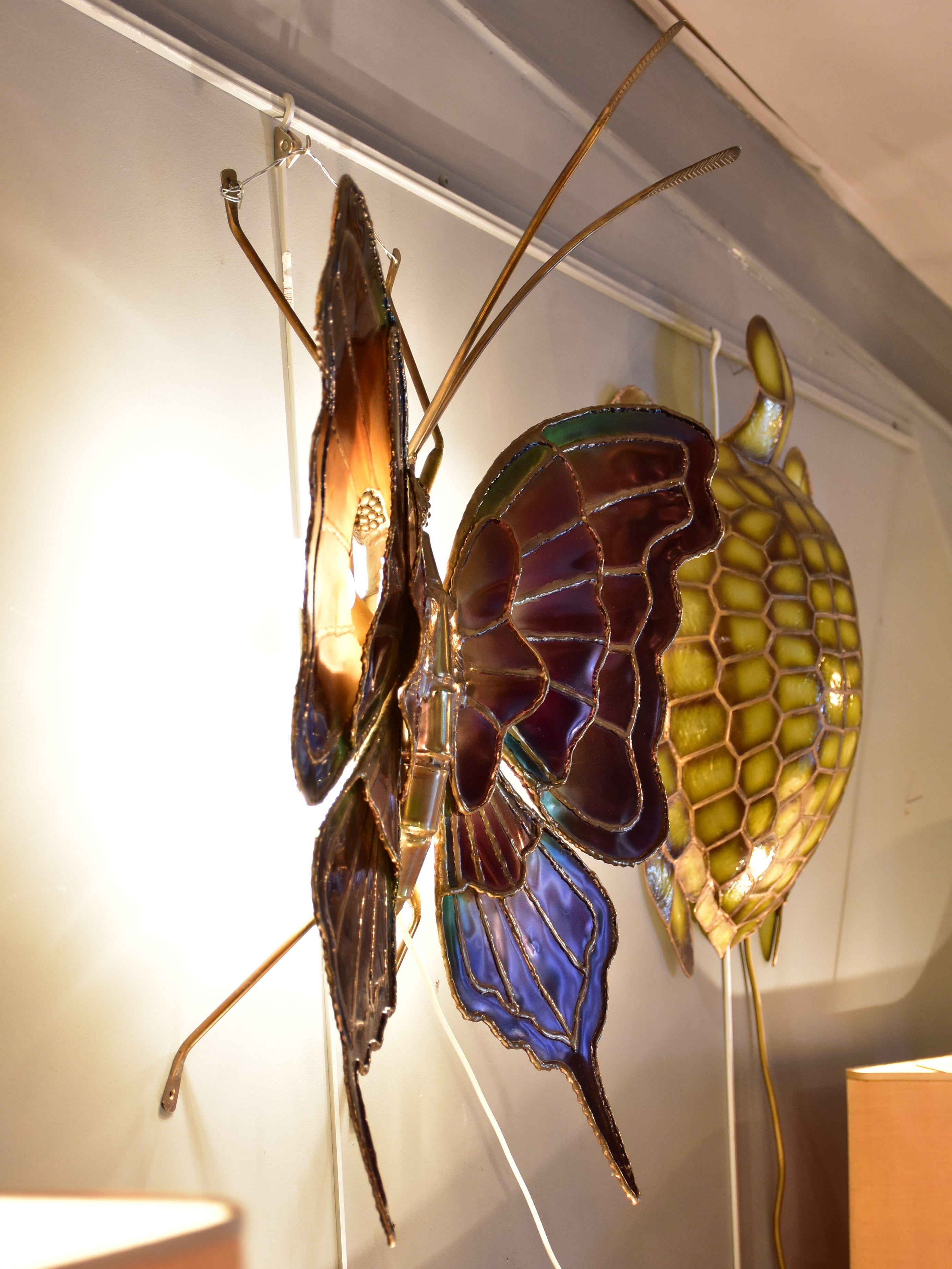 Vintage wall sconce - butterfly