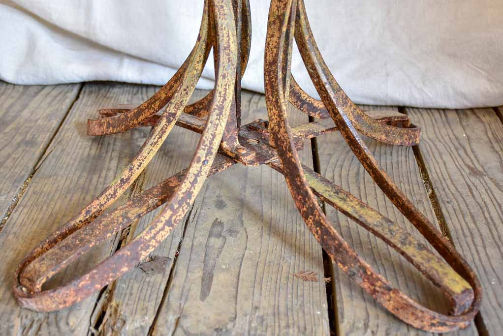 Antique French riveted 'Eiffel' garden table