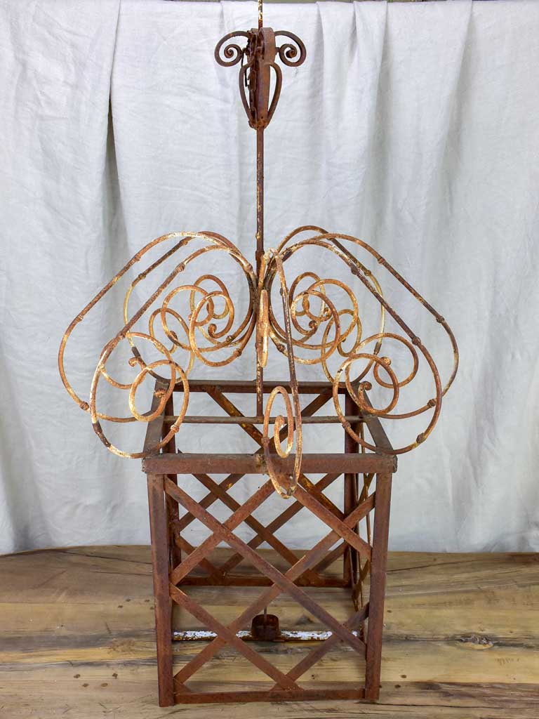 Heavy-duty old French lantern no glass