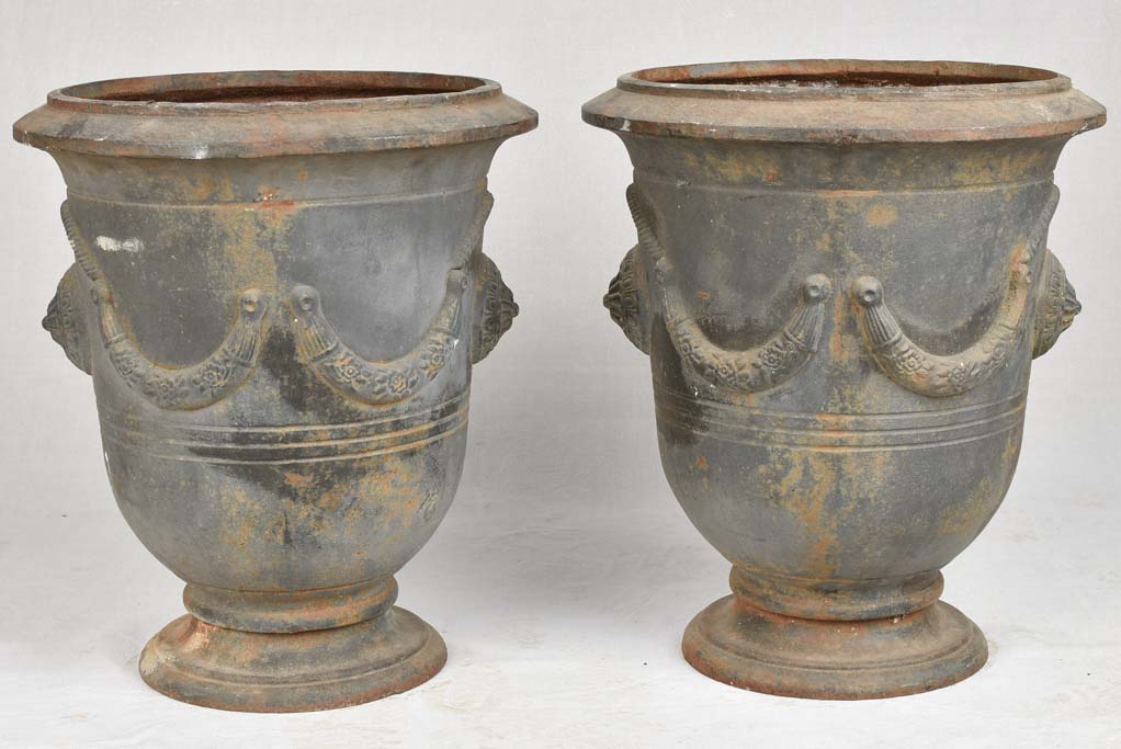 Anduze style cast iron planters 22"