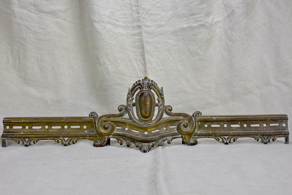 Antique French Regency style fireplace guard