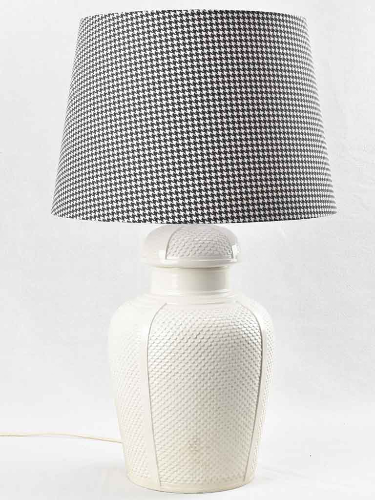 1970s fish scale patterned lamps