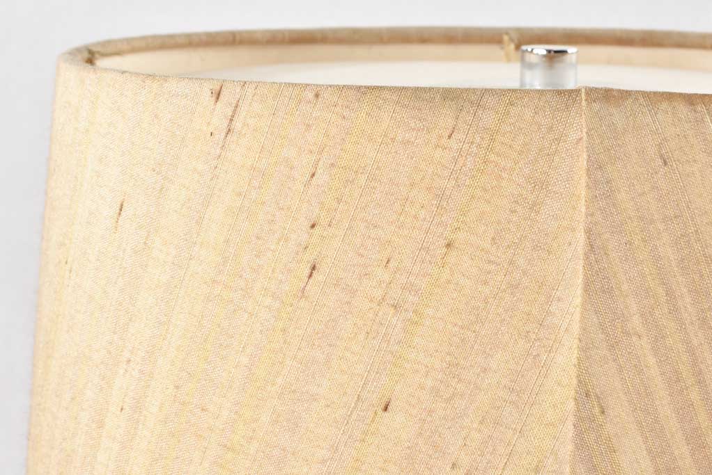 Traditional 1970s beige table lamp