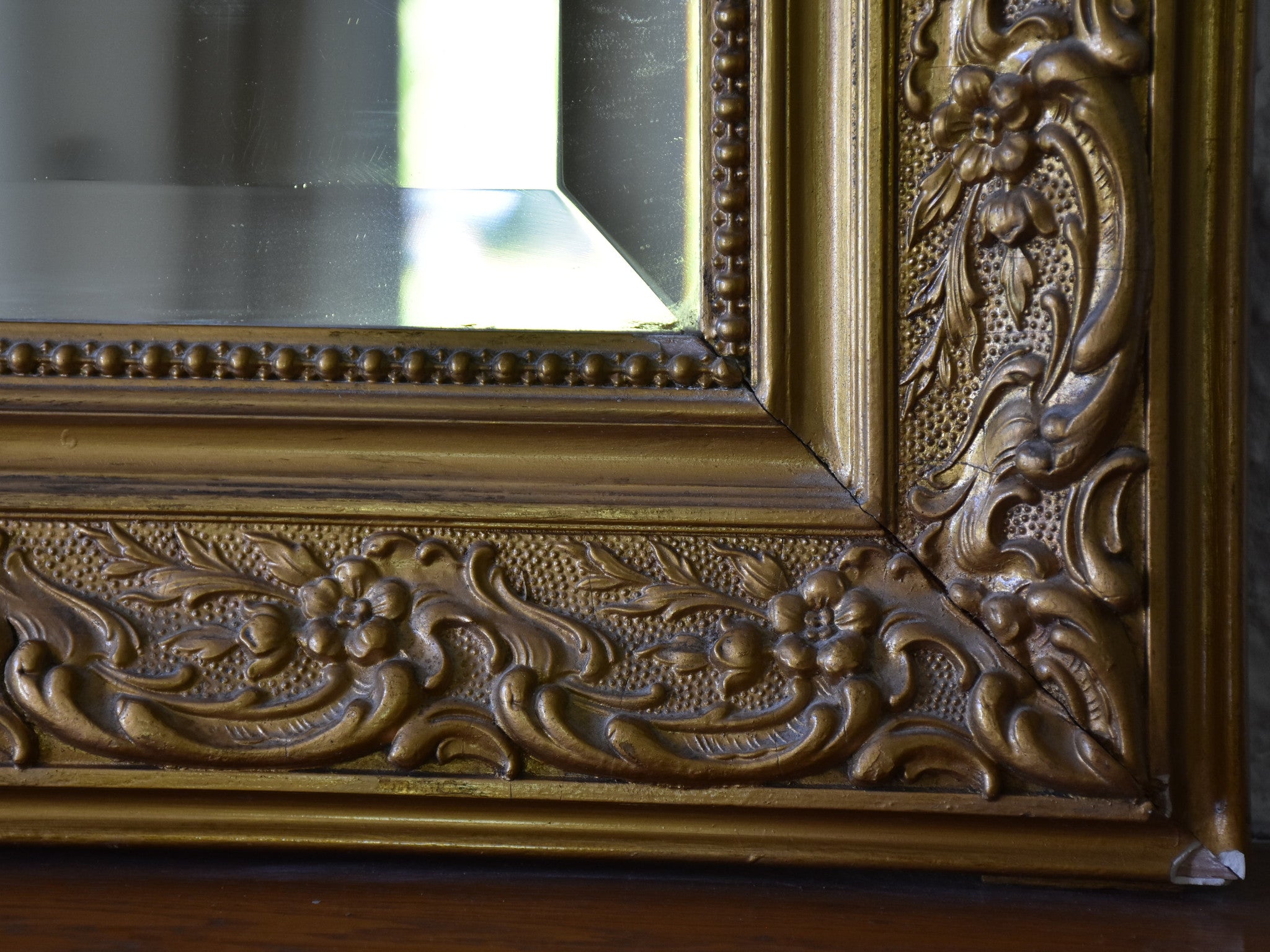 19th century Louis Philippe mirror with crest