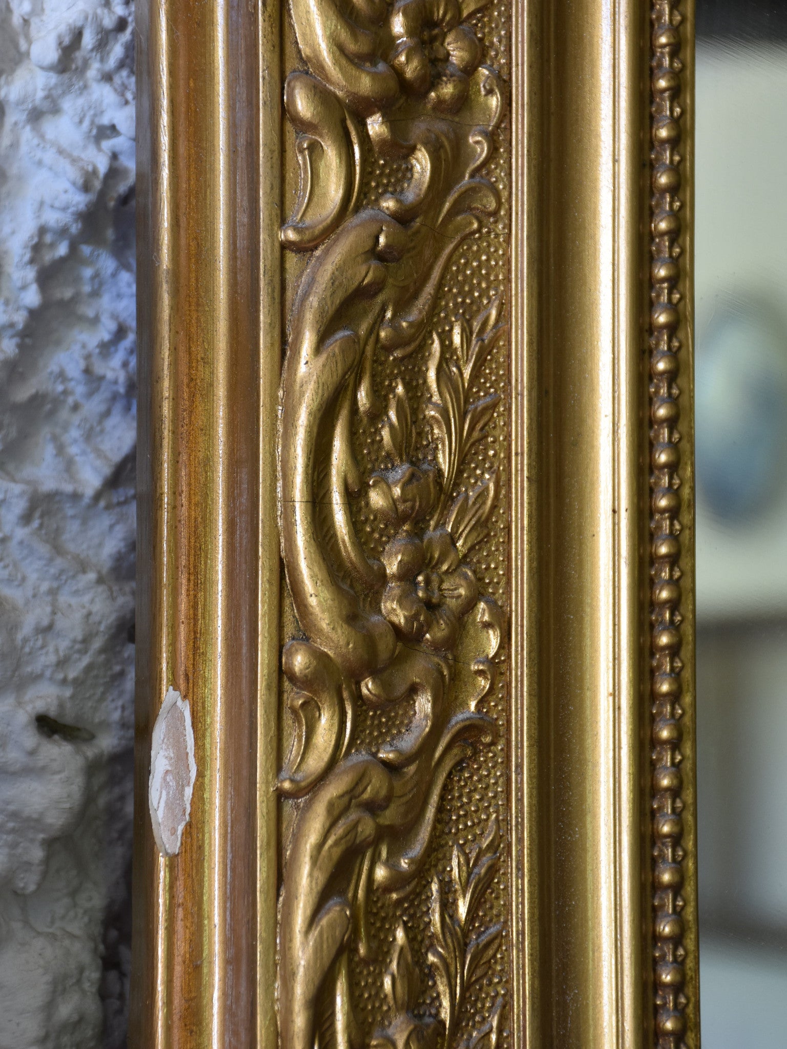 19th century Louis Philippe mirror with crest