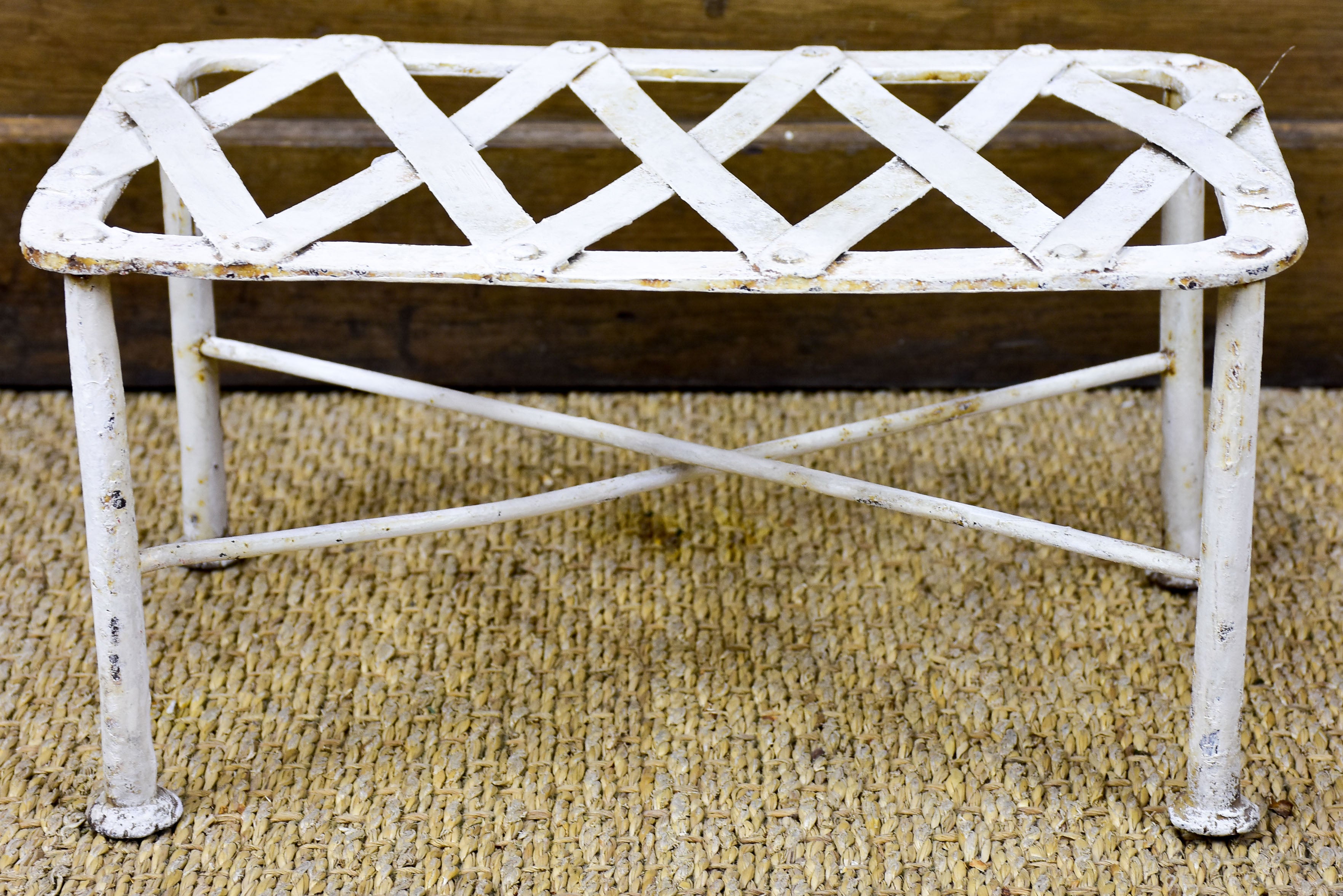 Late 19th century French garden footstool