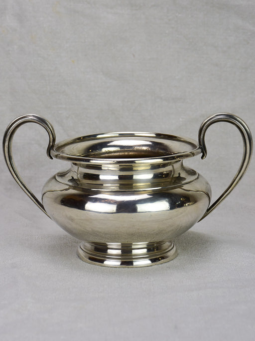 19th Century English sugar bowl - silver plate Elkington & Co 6" diameter