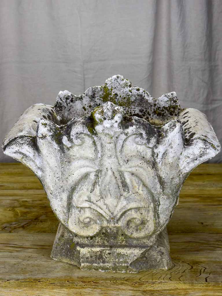 FOUR late 19th Century planters - fleur de lys motif