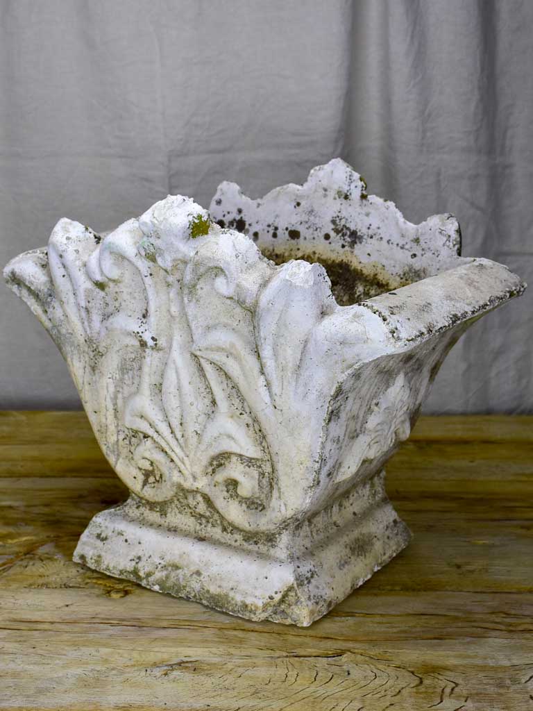 FOUR late 19th Century planters - fleur de lys motif