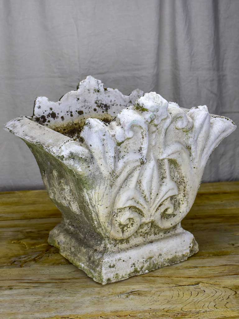 FOUR late 19th Century planters - fleur de lys motif