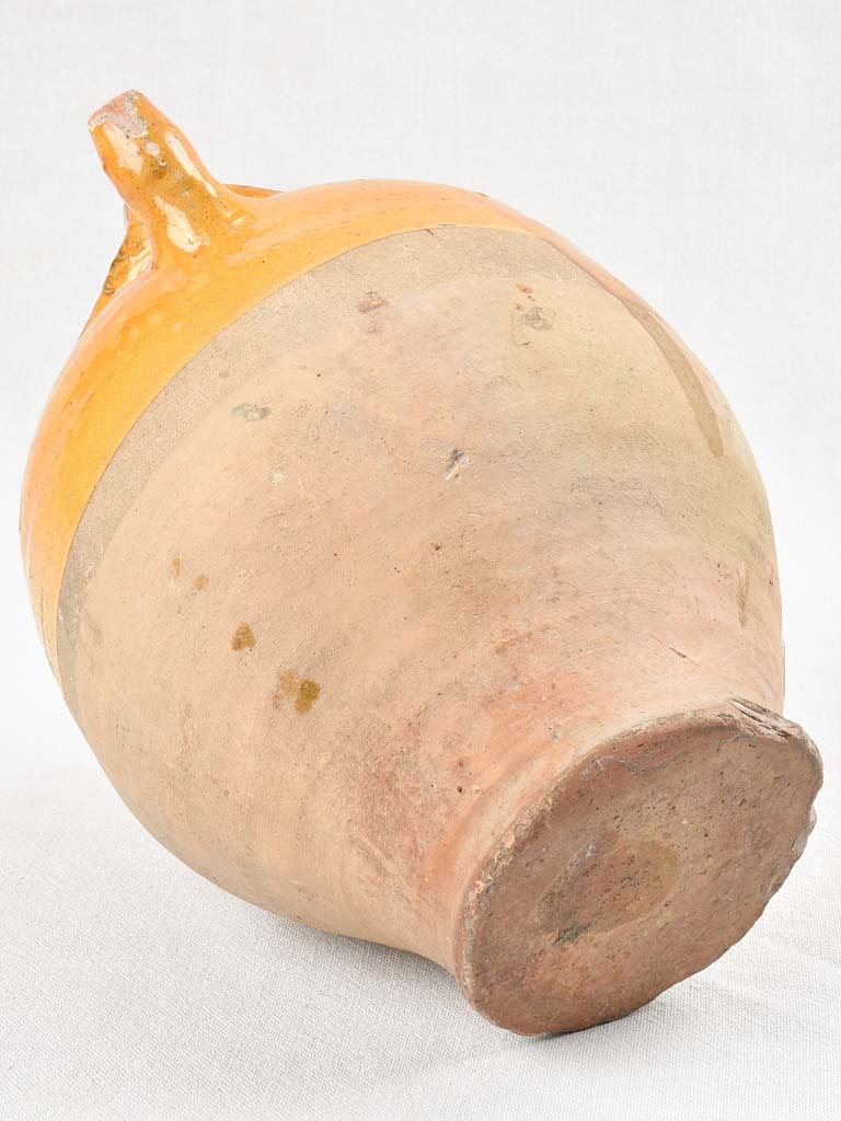 19th Century Yellow-glazed French Vesicle