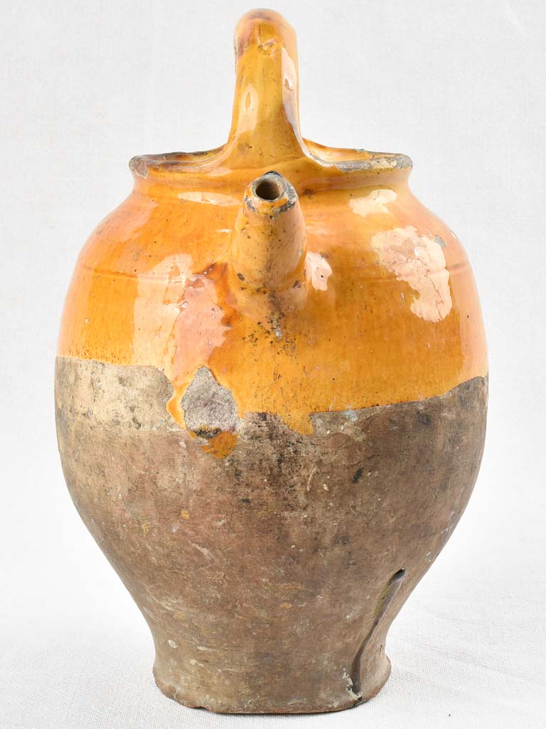 Traditional ochre glazed water pitcher