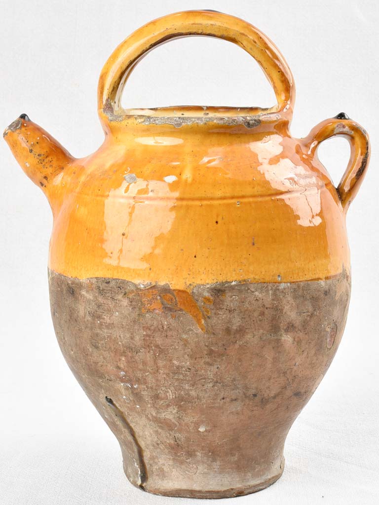 Nineteenth-Century French pottery water pitcher