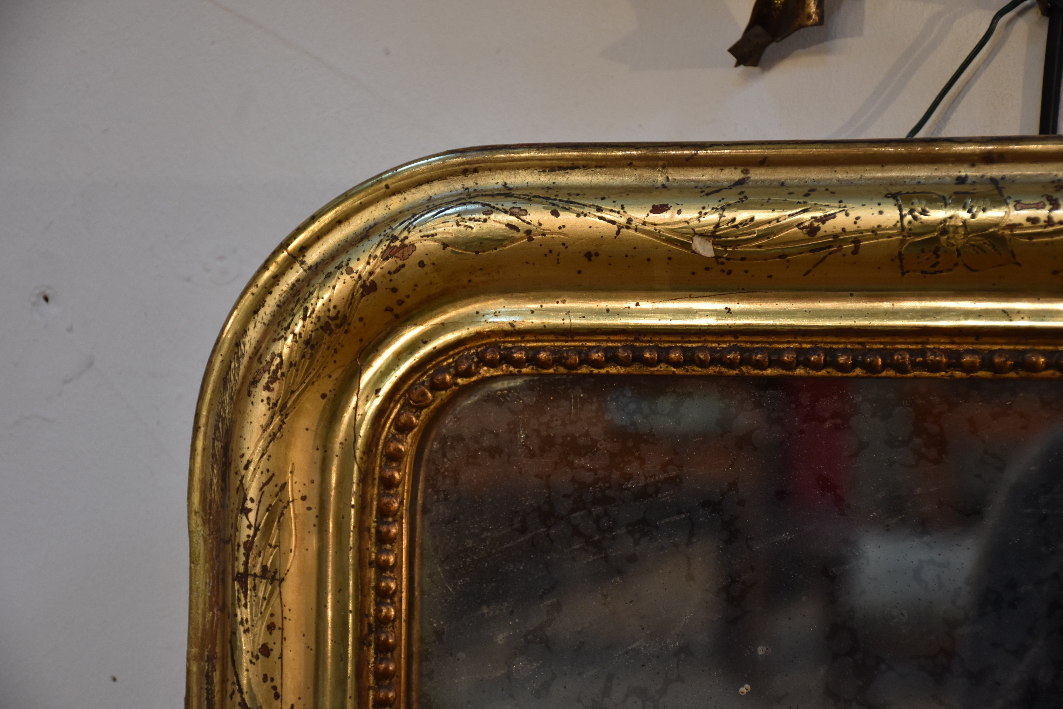 Small 19th century giltwood Louis Philippe mirror