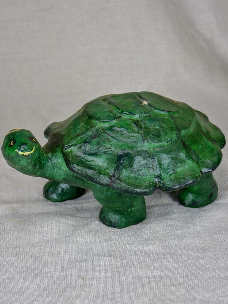 Mid-century papier mâché turtle