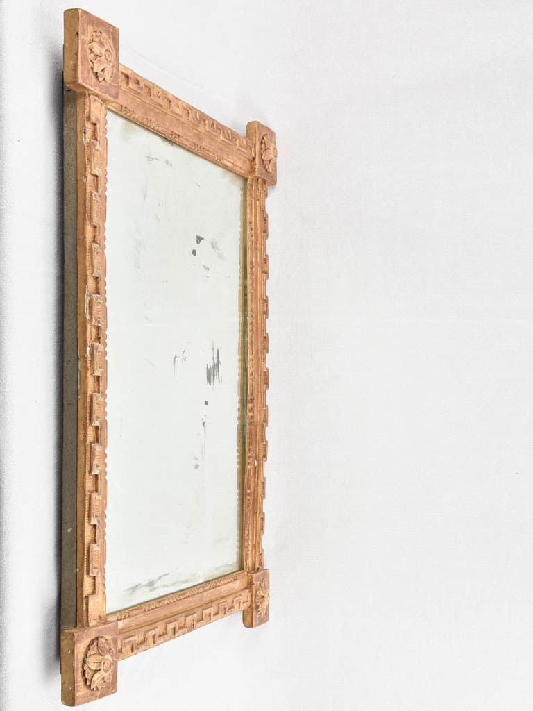 18th century Louis XVI mirror with gilt frame 25½" x 32"