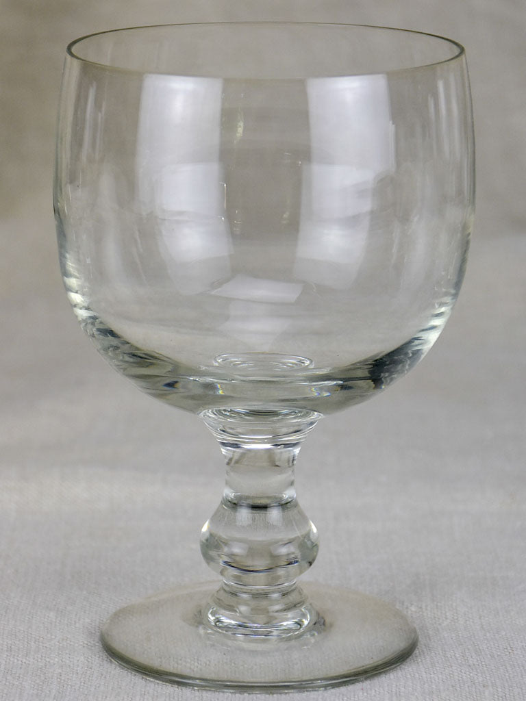 Six very large antique French glasses