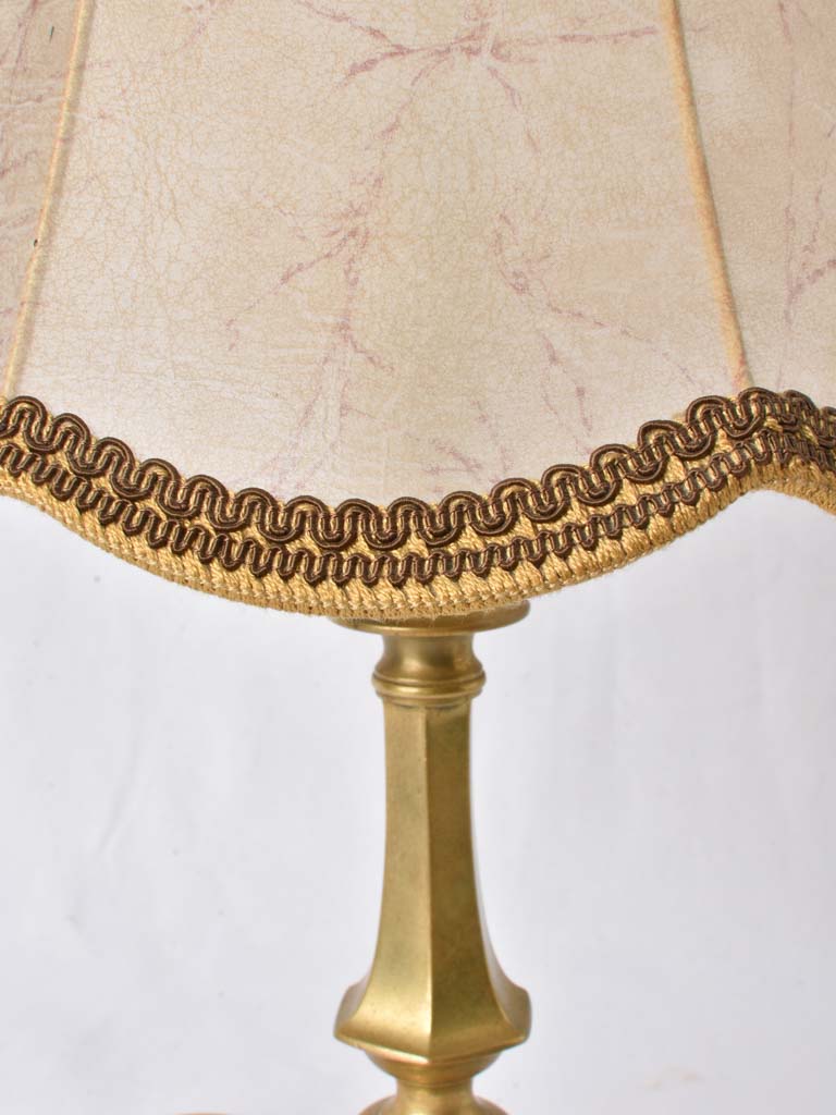 Fine flared vellum console lamp