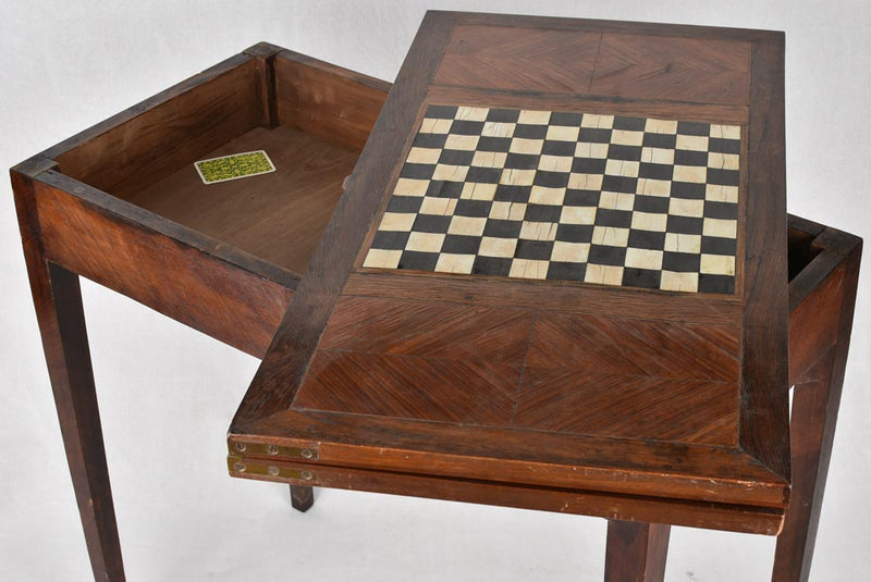 Games table, chess & cards,18th-century