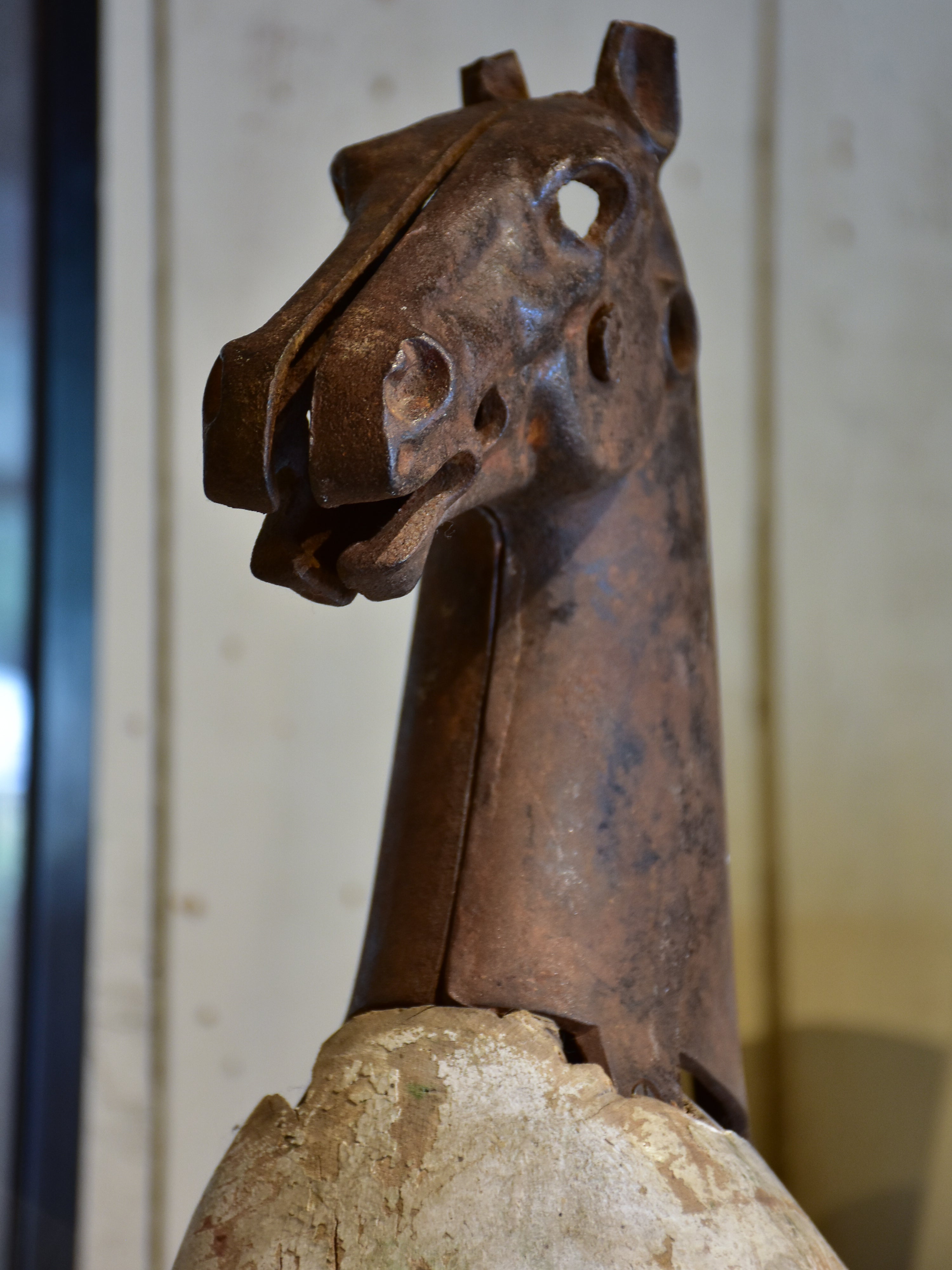 Antique French toy horse or velocipede