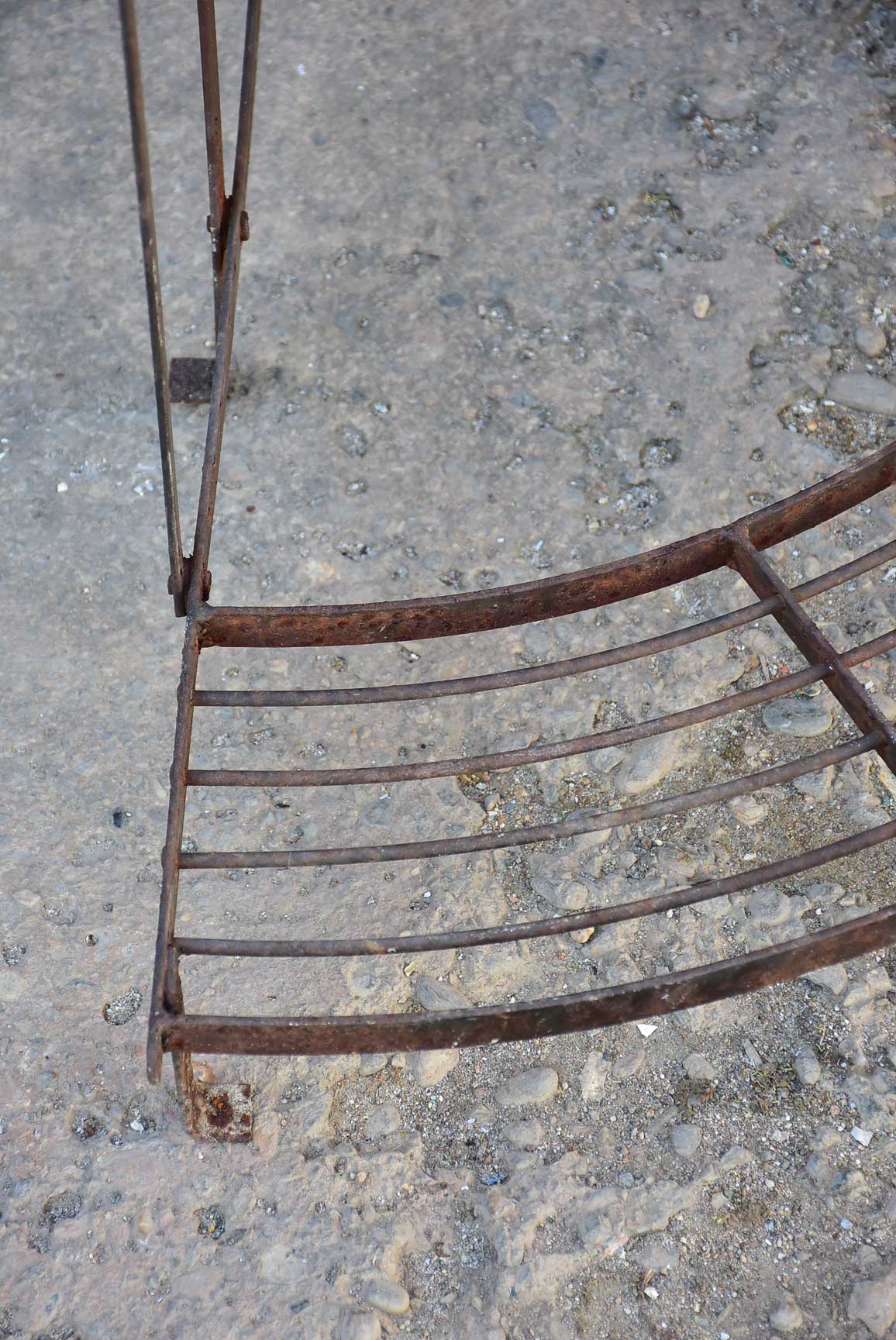 Mid century French plant stand - three tier semi-circle