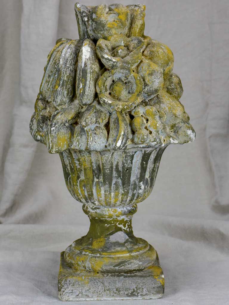 Vintage fruit basket finial