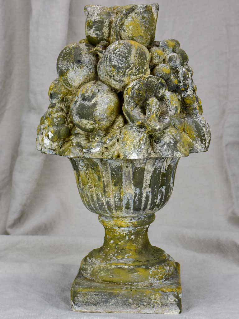 Vintage fruit basket finial