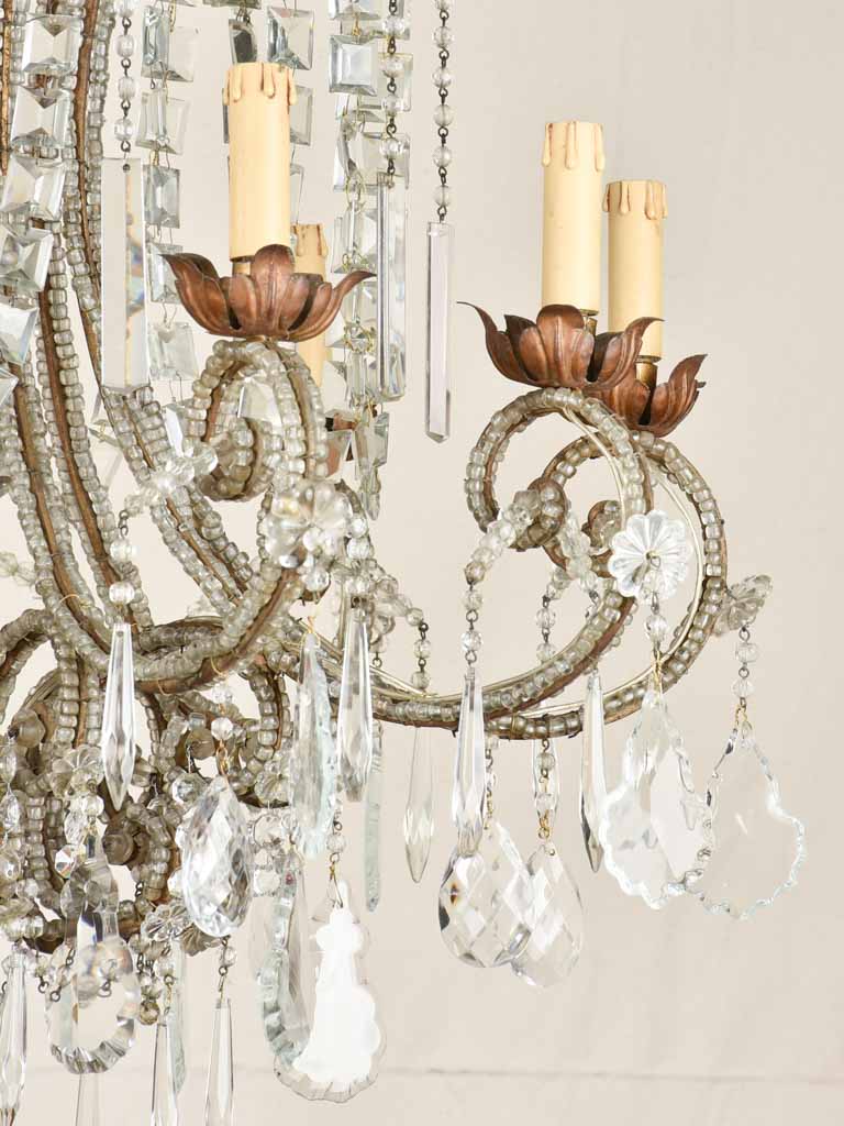 Elegant 19th century Italian chandelier - 8 globes 41¼"