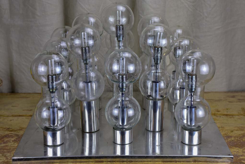 Chic Blown Glass Chrome Interior Light