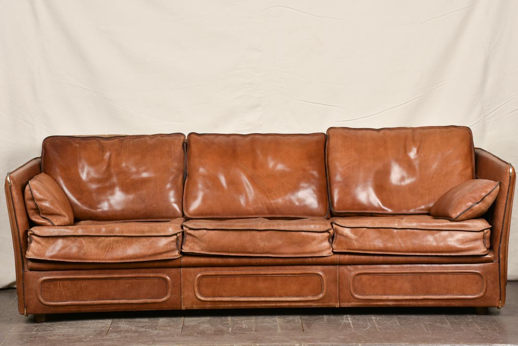 Leather Roche Bobois sofa - 3 seat 85½"