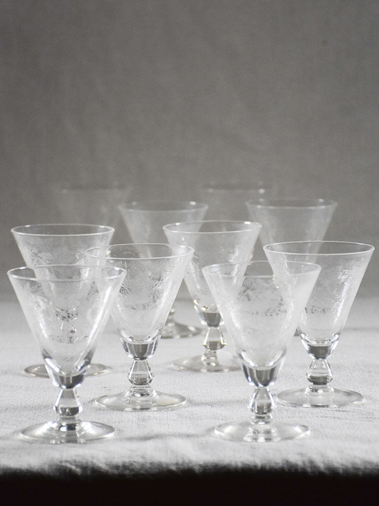 Lovely Engraved Crystal Gift Glasses