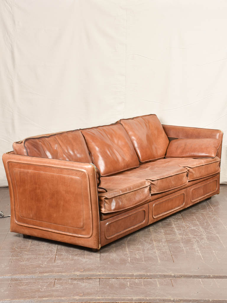 Leather Roche Bobois sofa - 3 seat 85½"