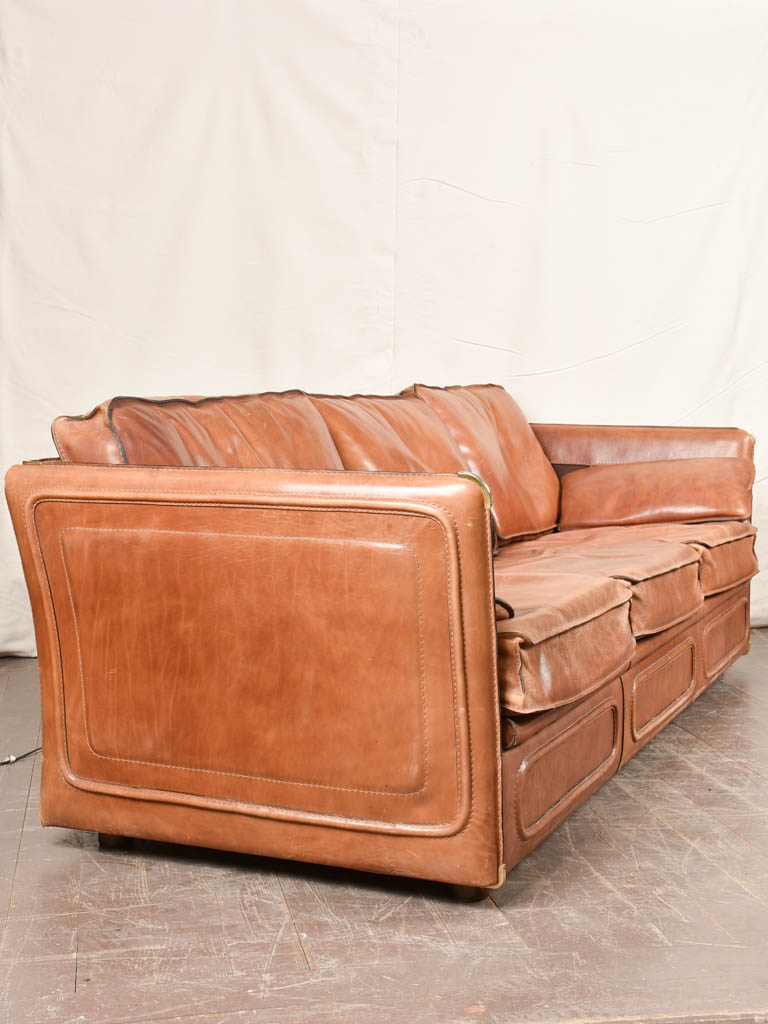 Leather Roche Bobois sofa - 3 seat 85½"