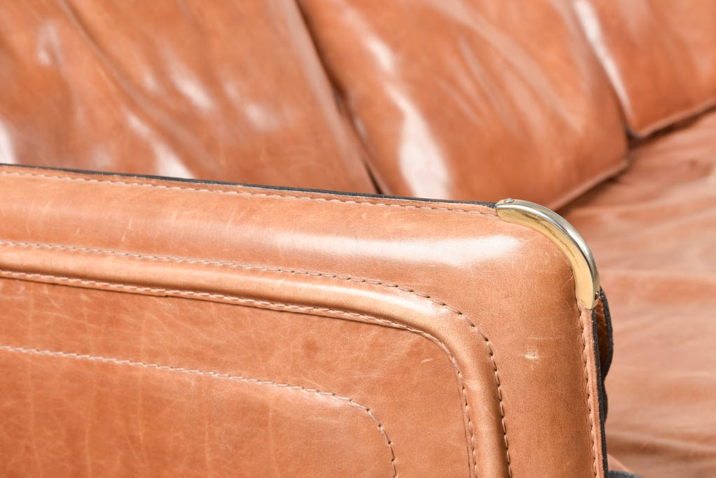 Leather Roche Bobois sofa - 3 seat 85½"