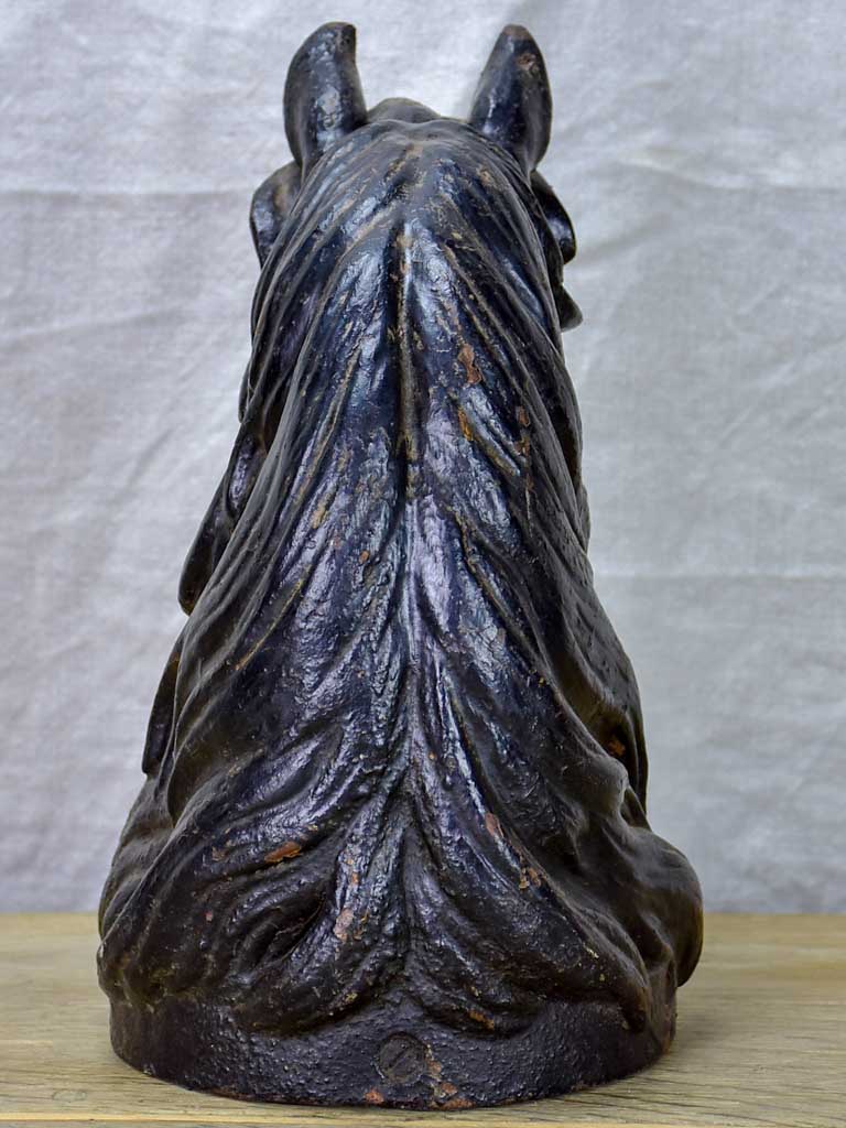 19th Century cast iron horse head from a horse stud